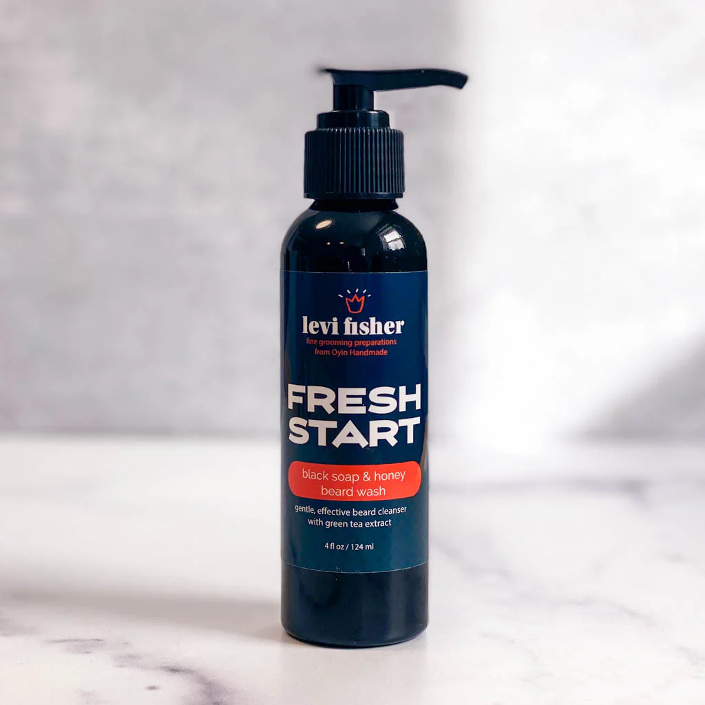 Fresh Start~black soap and honey beard wash