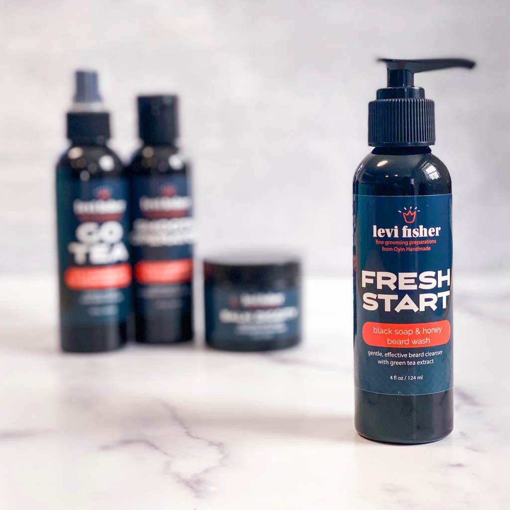 Fresh Start~black soap and honey beard wash - Image 2