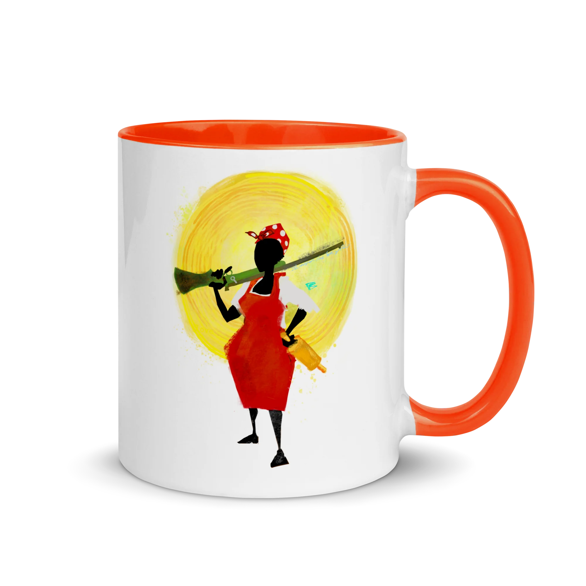 "Jemima's Revenge" by pierre bennu Mug w/red Inside - Image 2