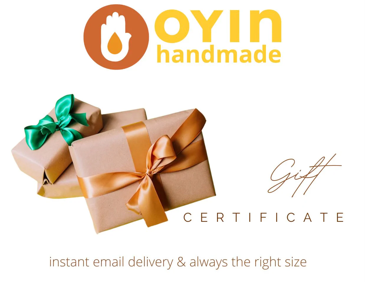 Oyin gift certificates